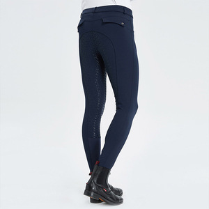 Womens Casual Horse Riding Breeches Silicone Knee Patch Soft Stretch Fabric Comfortable Sports Pants Equestrian For Sale <b>Online</b> - Product Image 3