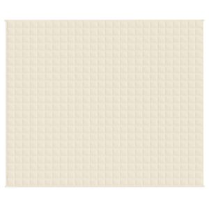 Manta Ponderada King-Size de Microfibra de Poliéster Cepillado Color Crema Claro - Product Image 3