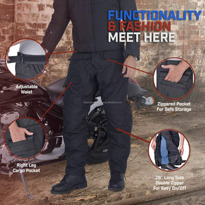 Pantalones de Motociclismo con Protección CE, Malla Textil, Pantalones de Protección para Moto, Equipo de Turismo, Impermeables, Resistentes al Viento y Transpirables - Product Image 3