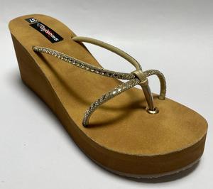 Sandalias de Plataforma Ecológicas y Duraderas de Alta Calidad para Mujer, con Suelas de Cuero Genuino y Detalle de Cuentas, para Todas las Estaciones - Product Image 1