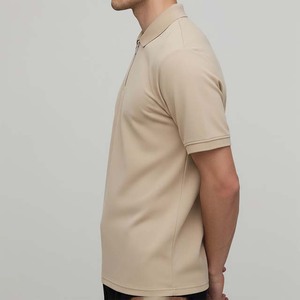ออกแบบโลโก้ตามสั่ง เสื้อโปโลผู้ชายไซส์ใหญ่ แขนสั้น คอปกแบบซิป ¼ - Product Image 6
