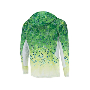 Sweat à capuche de pêche personnalisé pour homme, haute qualité, nouvelle arrivée, 100% polyester, protection solaire UPF 50 - Product Image 2