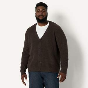 Cárdigan de Hombre para Otoño/Invierno, Suéter Tejido Grueso, Cuello Alto, Logotipo Frontal, Color Sólido, Chaqueta Sencilla y Moderna - Product Image 3