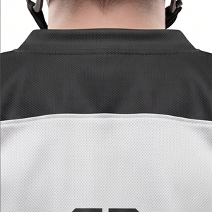 Men Mesh Ice Hockey Jersey Full Sleeve Men's V-Neck Sublimated Print Ice Hockey Jersey Custom Team Number Hockey Jerseys - Product Image 5