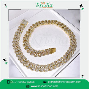 Hot Selling 10K Gold & 925 Silver Diamond Hip Hop Cuban Link Necklace-Gift for Unisex 5mm/8mm/10mm Width - Product Image 2