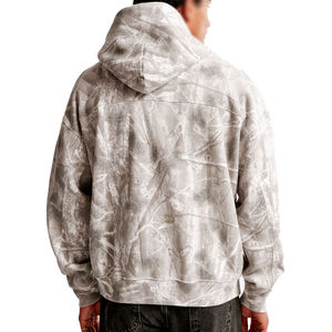 Nouvelle Arrivée Hiver – Sweat à Capuche Unisexe Oversize en Polaire Épaisse à Double Fermeture Éclair, Effet Délavé, Style Streetwear Personnalisé - Product Image 2