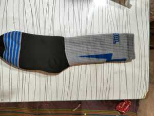 HUSKY custom sports Knee <b>Socks</b> Men's Geometric Print Breathable Sports <b>Socks</b> Summer Knitted Spandex <b>Polyester</b> sportswear <b>sock</b> - Product Image 4