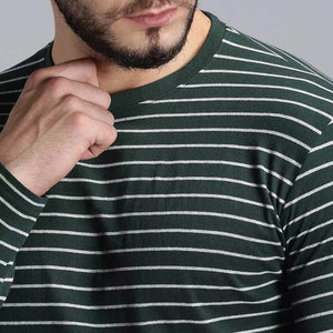 Camiseta Moderna de Manga Larga con Estampado Floral, de Algodón, con Mangas en Contraste, 240g, Estilo Crop Top para Hombre, Ropa Urbana - Product Image 2