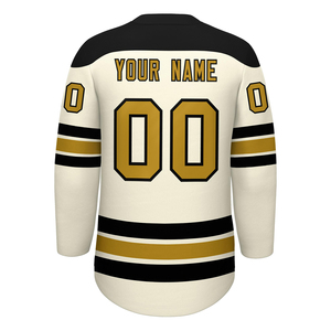 Camiseta de Hockey sobre Hielo Estilo Retro, Cuello Vintage, Diseño Clásico, Colores Personalizados del Equipo, Camiseta Deportiva Personalizada de Hockey sobre Hielo - Product Image 2