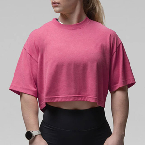 เสื้อครอปท็อปผู้หญิงแบบ OEM สั่งทำได้ แฟชั่นใหม่ เสื้อครอปท็อปสตรีทแวร์เรียบง่าย ไม่หดตัว ลดราคา - Product Image 6