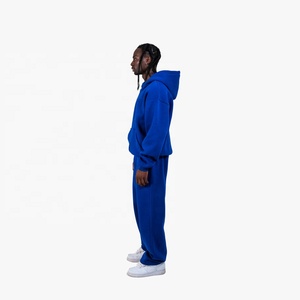 Ensemble survêtement en molleton pour homme sur mesure, capuche surdimensionnée, capuche en coton, ensemble de survêtement de jogging, taille plus, survêtement d'hiver - Product Image 3