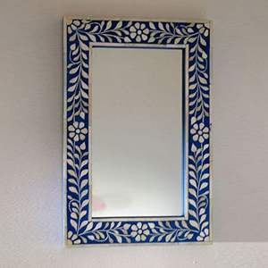 Handmade Luxury Wall <b>Mirror</b> Stylish Decorative Home Decor Item with Natural Bone Inlay Frame - Product Image 1