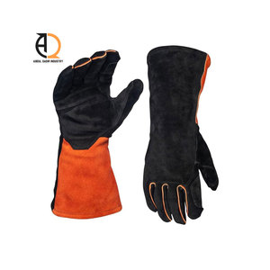 ถุงมือเชื่อมโลหะ ถุงมือทำงานหนังทนความร้อนระดับมืออาชีพ - Product Image 2