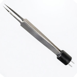 Pince bipolaire électrique en acier inoxydable pour bijoutier, non isolée, 11,4 cm avec pointes de 0,5 mm et 0,7 mm, instrument chirurgical - Product Image 4