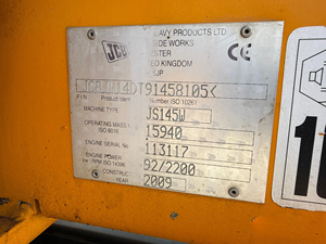 Excavadora Hidráulica Sobre Ruedas JS145W 2023 (1000 Toneladas) de Texas para Obras de Construcción, Carreteras y Proyectos Urbanos - Product Image 4