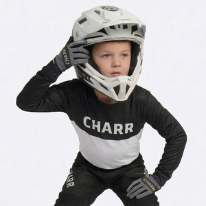 High Quality Custom Men's Motocross MX Jersey Breathable Spandex/Polyester Customizable Color Logo Full Sleeve Off-<b>Road</b> Racing - Product Image 4