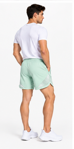 Pantalones Cortos Deportivos Personalizados para Hombre al por Mayor, de 5 Pulgadas de Largo Interior, de Secado Rápido, para Correr, Entrenar, Transpirables, Ropa Deportiva Activa con Cremallera - Product Image 6