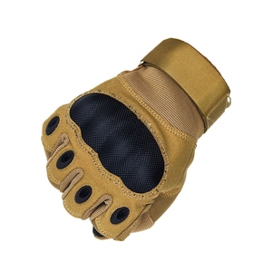 Guantes Tácticos Completos Color Bronceado con Palma Antideslizante y Cierre de Gancho y Bucle para Actividades al Aire Libre Unisex - Product Image 3