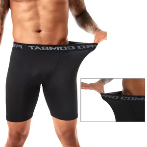 <b>Men</b> Bodybuilding <b>Shorts</b> Fitness Workout Inseam Gym Knickers Male Muscle Alive Elastic <b>Compression</b> Tights Skinny Leggins Hombre - Product Image 5