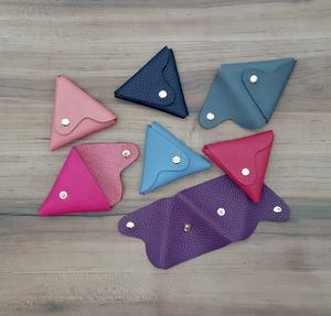 [Meilleure valeur] Castello italien en cuir souple minimaliste triangulaire porte-monnaie pochette utilitaire plusieurs couleurs nouveau - Product Image 6