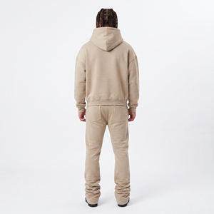 Conjunto de Sudadera con Capucha y Pantalones Deportivos Personalizados con Bordado, Conjunto Deportivo de Felpa Francesa para Hombre, Sudadera con Capucha de Algodón de 400 g/m², Conjunto Deportivo Extra Grande para Hombre - Product Image 3