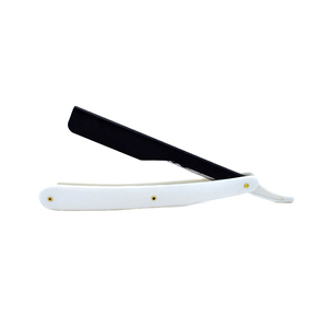 Classic Professional Barber Stainless Steel Straight Edge <b>Razor</b> Cutthroat Shaving Single <b>Blade</b> Reusable Custom Logo Durable - Product Image 5