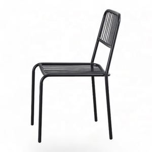 Nouvelle chaise en fer avec structure en teck pour la décoration de la maison et le mobilier de jardin - Product Image 4