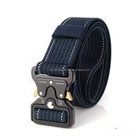 Ceintures de sécurité utilitaires personnalisées, durables et économiques, vente en gros professionnelle, tactiques, pour activités de plein air, protection en cuir, coton et nylon