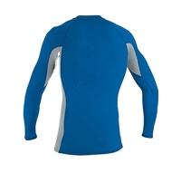 เสื้อแขนยาวสำหรับผู้ชายผ้าสแปนเด็กซ์โพลีเอสเตอร์180ก. เสื้อฟิตเนสแบบเรียบโลโก้ตามสั่ง - Product Image 4