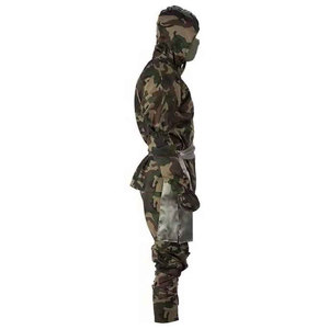 Costume de ninja noir unisexe, entièrement à capuche, vêtements d'arts martiaux Kung Fu, coupe régulière, polyester extensible et durable, taille adulte en stock - Product Image 6