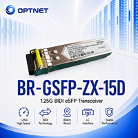Modul Transceiver Optik 1.25G SFP ZX BiDi 1550nm TX 1490nm RX LC Simplex SMF 80km