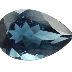 Tourmaline bleue naturelle en forme de poire coupe à facettes taille libre Tourmaline bleue en vrac de qualité supérieure fabrication de bijoux pierres - Product Image 1