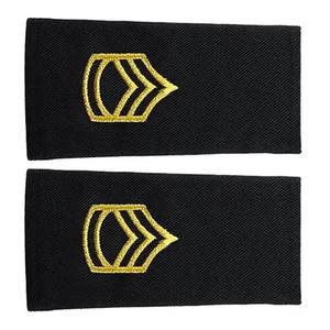 Épaulettes de capitaine de ligne aérienne brodées faites à la main en polyester et coton avec logo personnalisé pour combinaison de pilote - Product Image 5