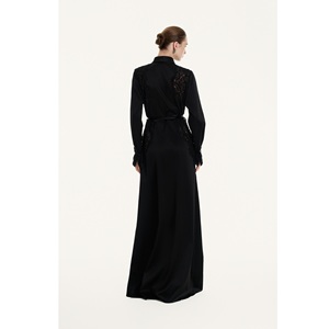 Nuevo Vestido Elegante Informal con Adornos, Vestido Clásico, 89% Triacetato, 11% Poliéster, 600 Gramos, Ropa de Mujer - Product Image 4