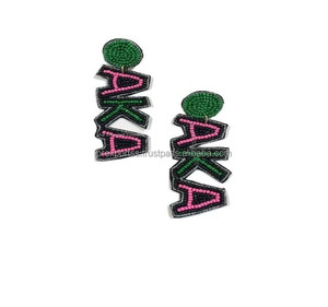 Pendientes de cuentas de Cascanueces, joyería de gota de Navidad hecha a mano, pendientes de cuentas de semillas temáticas de vacaciones, regalo colgante de declaración para mujer - Product Image 3