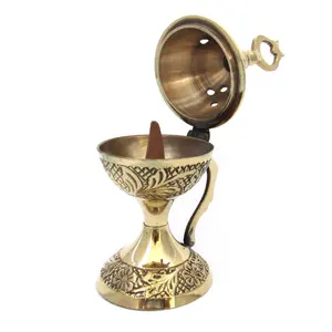 Quemador de Incienso Decorativo de Lujo, Hecho a Mano en Metal, para Uso Religioso, Ecológico, Mejora las Atmósferas Culturales y Espirituales - Product Image 2