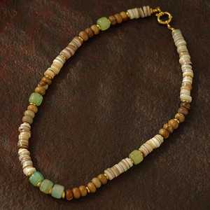 สร้อยคอลูกปัดอะความารีนประดับมุกน้ำจืด หินสีน้ำเงินหลายชั้น เงินแท้ 925 ชุบทอง 14K - Product Image 5