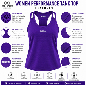 Débardeurs basiques pour femmes, débardeurs sans manches dos nageur personnalisables avec logo, débardeurs en coton tricoté 100% - Product Image 6