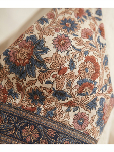 Wholesale Bohemian Kalamkari Floral Print Crop Top Halter Neck Sleeveless Open <b>Back</b> <b>Tie</b> Up Blouse Women's Comfortable Wear - Product Image 6