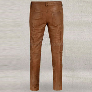 Pantalones de cuero lavados para hombre, ligeros, los más vendidos, para venta en línea, ropa informal, pantalones de hombre de primera calidad - Product Image 2