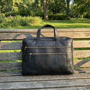 Sacs pour ordinateur portable en cuir véritable 100 % authentique, imperméables et légers, multi-poches, au prix le plus bas - Product Image 6