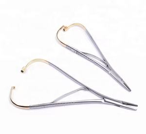 Instruments d'orthodontie dentaire Mathieu Plier Mathieu Porte-aiguille doré - Product Image 3