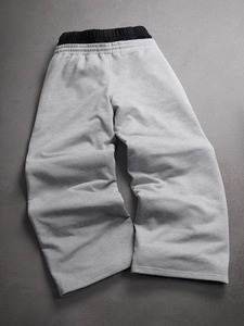 Pantalon de survêtement mi-saison gris pour homme Erni Sports, coupe large, en polyester/coton, taille élastique avec cordon de serrage, design brodé - Product Image 2