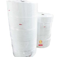 Fabricant en marque blanche, Rouleau géant d'étiquettes thermiques en papier couché 40/58/65/70 GSM avec doublure en glassine et adhésif thermofusible pour produits alimentaires et pain