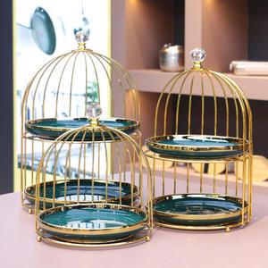 Vintage Style Gold Plated Iron Wire Mesh <b>Cake</b> <b>Stand</b> with <b>Marble</b> Plate Hot Luxury Vintage Style Best Cheap Low Price <b>Cake</b> Server - Product Image 1