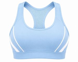 Soutien-gorge de sport dos nageur pour femme, col rond, sans coutures, respirant, léger, maintien élevé, écologique, pour fitness et activités sportives, noir - Product Image 1