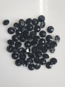 Natural Black Onyx 8MM Round Brilliant Cut Best Quality Loose Gemstones for Jewelry Making - Product Image 3
