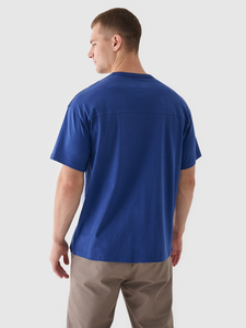 เสื้อยืดผู้ชายสไตล์สตรีทแวร์ทรงหลวมใส่สบายสำหรับฤดูร้อน ผ้าคอตตอน 100% หนัก 180GSM ล้างสีแบบแอซิดวอช  สั่งทำได้ตามต้องการ ขายดี - Product Image 2