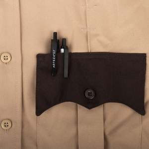 OEM 100% Polyester Two Tone Short Sleeve Men's Workwear Uniform <b>Shirt</b> with Contrast Color Fabrics Pocket Cover & Shoulder Strap - Product Image 6