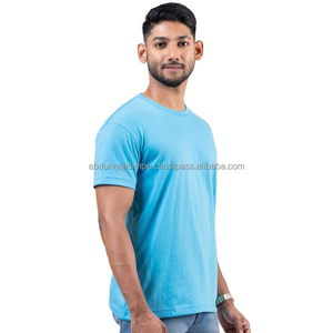 T-shirt vierge unisexe 180 GSM 100% coton respirant, prix usine direct, vente en gros, personnalisation du logo, fabricant - Product Image 5